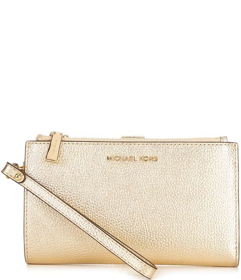 michael kors iphone 5 wristlet dillards|Michael Kors Adele Metallic Pebbled Leather Smartphone .